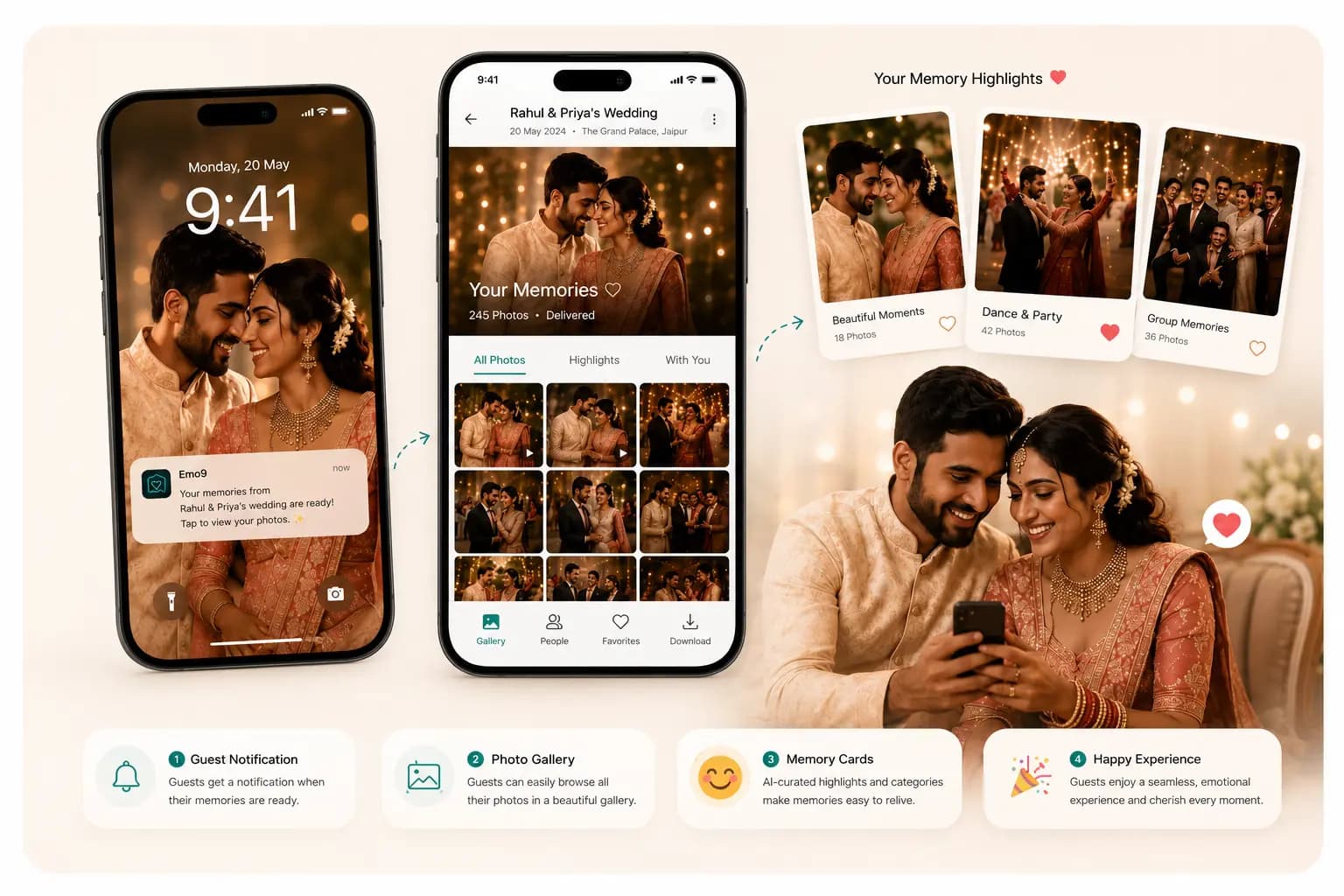 Guests automatically receive their memories